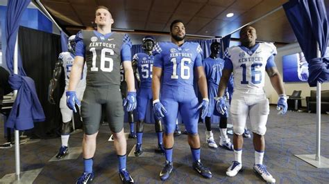 Kentucky unveils new football uniforms and a special-occasion ...