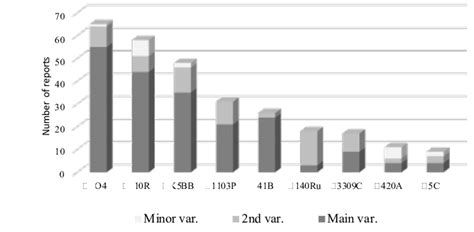 Number of reports of occurrence of the main rootstock varieties and... | Download Scientific Diagram