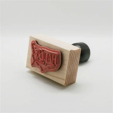 CUSTOM LOGO or TEXT Wood Stamp Custom Image or Text Stamp - Etsy