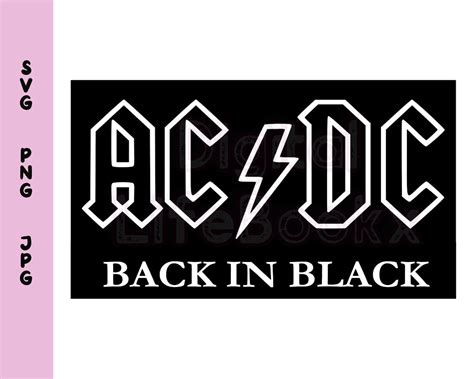 AC DC Band Svg Hard Rock Svg DIY Svg Png Files for Cricut - Etsy Australia