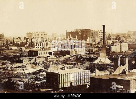 The Great Chicago Fire Aftermath, 1871 Stock Photo: 135097909 - Alamy