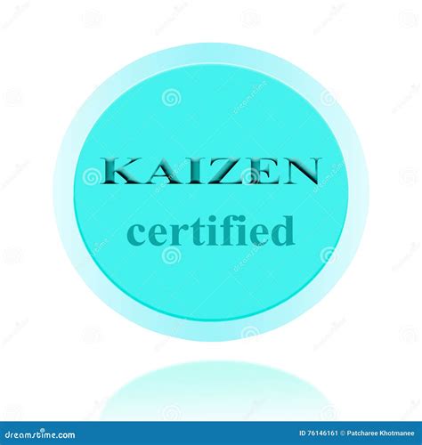 Kaizen Icon On White Background. Japanese Symbol For Kaizen Philosophy ...