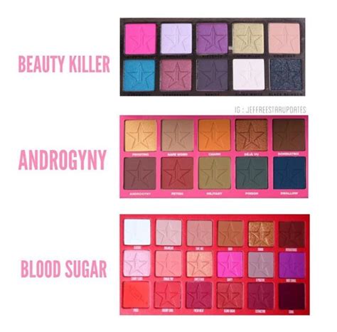 JSC eyeshadow palettes | Favorite makeup products, Jeffrey star cosmetics, Jeffree star cosmetics