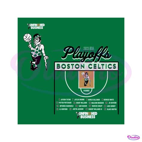 Boston Celtics Basketball Player 2023 NBA Playoffs SVG Cutting Files