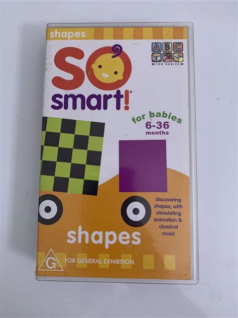 So Smart Shapes for Babies 6-36 months ABC VHS PAL – Retro Unit