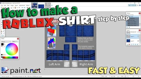 How to make a SHIRT on ROBLOX! Fast & Easy tutorial - YouTube