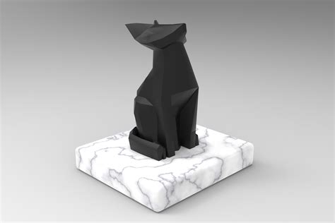 Fox sculpture model - TurboSquid 1700827