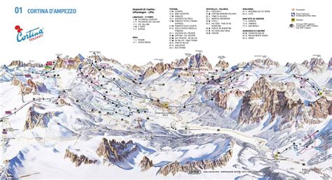 Cortina d'Ampezzo Ski Trail Map Free Download