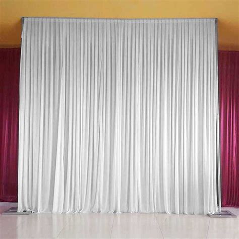 7ft White Backdrop Curtains Wedding Birthday Photography Stage Drapes Masquerade 7427059759001 ...