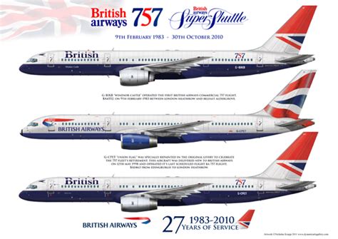 British Airways 757 Comemorative Art