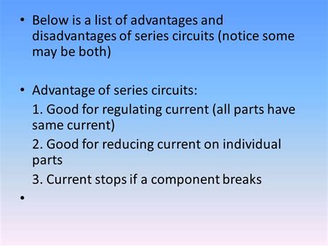 State The Advantages And Disadvantages Of Series Parallel Circuits - Circuit Diagram