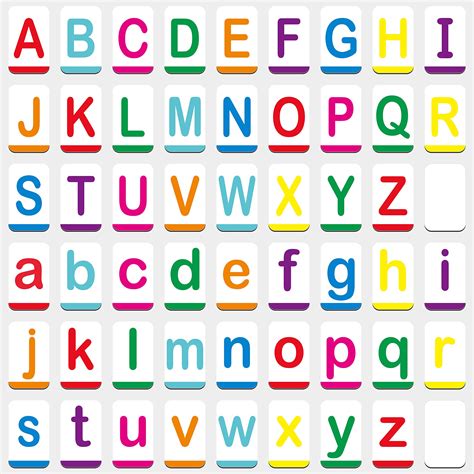 Buy Hebayy Magnetic Alphabet ABC Flash Cards with Large Uppercase and ...