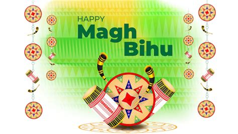 Happy Magh Bihu 2023 Wishes Stickers: How to Download Magh Bihu Vector ...