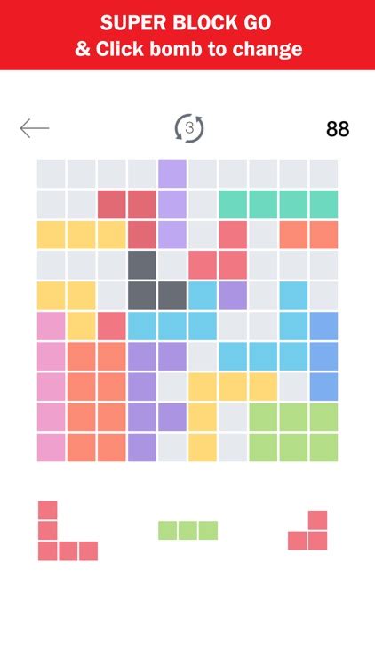 Super block 10x10 puzzle games for kids dots & co stack grid-block by Narissara Champa