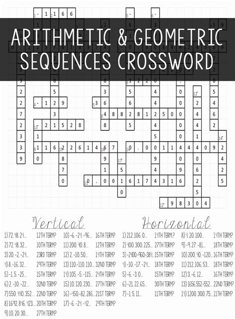 50 Arithmetic And Geometric Sequences Worksheet