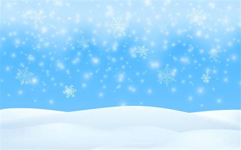 Winter season scene. Merry Christmas snow background. Vector 3d illustration glowing snowflakes ...