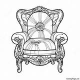 Colorful Armchair Coloring Page  Pagescom sketch template
