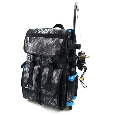 Waterproof Fishing Backpack Tackle,With 4 Trays Box Large Storage ...