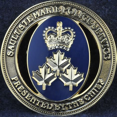 Sault Ste Marie Police Services Presented by the Chief | Challengecoins.ca