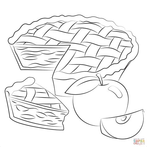 Apple Pie coloring page | Free Printable Coloring Pages