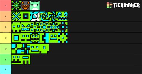 Geometry Dash Cubes/icons Tier List (Community Rankings) - TierMaker