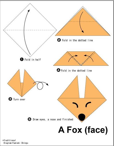 Easy Origami For Kids.: Dog(face) | Summer fun | Pinterest | Easy ...