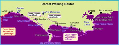 Devon Jurassic Coast Map UK Walking Guides and Maps SW Coast Path | Holidays in england, Dorset ...