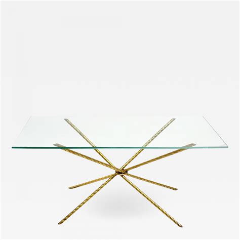 Gold Glass Coffee Table Rectangle - img-wimg