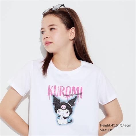 Sanrio Characters Cropped UT (Short-Sleeve Graphic T-Shirt) (Kuromi) | UNIQLO US