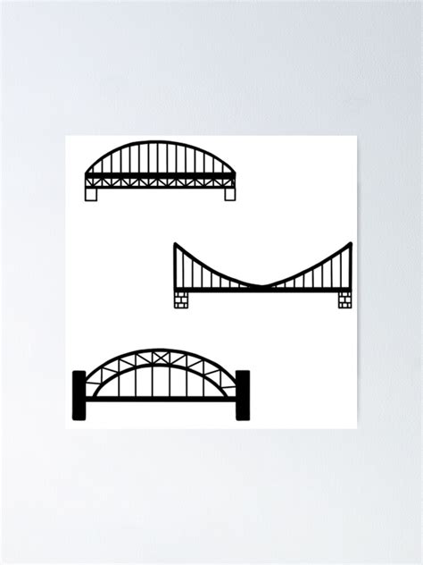 "pittsburgh bridges" Poster for Sale by ekmdesigns | Redbubble