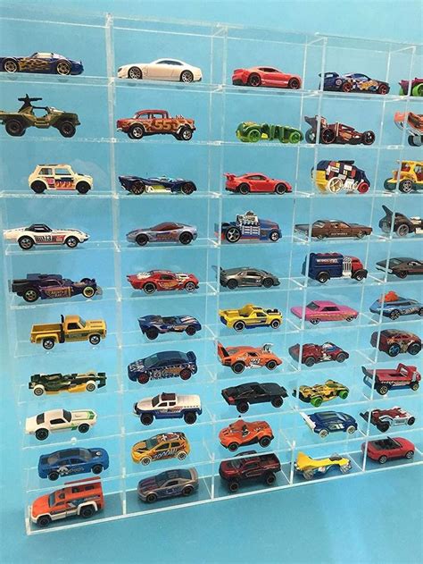 Acrylic Mega Store Hot Wheels/Matchbox Display Case 50 Compartments in 2021 | Hot wheels display ...