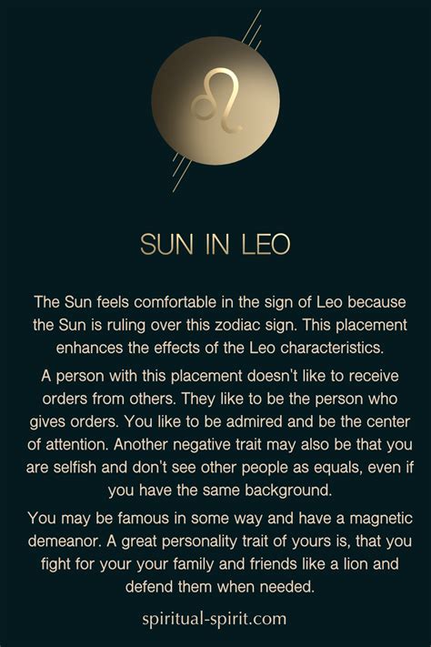Sun in Leo | Leo zodiac quotes, Leo zodiac facts, Sun in leo