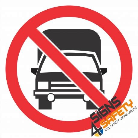 Nosa / SABS (PR27) No Trucks Sign, Prohibitive Safety Signs Online ...