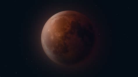 Blood Moon Wallpaper 4K, 5K, Lunar Eclipse