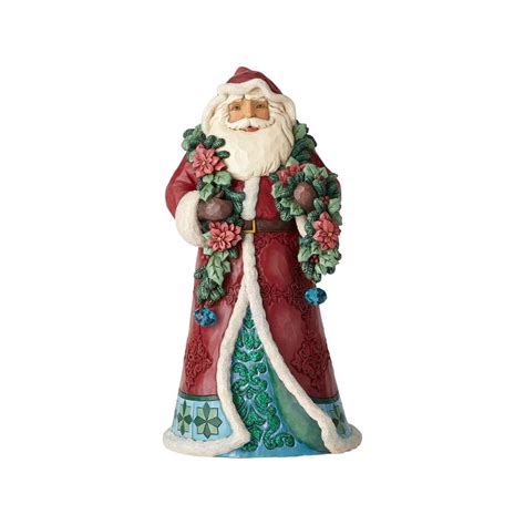 Jim Shore Heartwood Creek 6001420 Wonderland Santa With Garland 2018 - Walmart.com