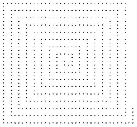 javascript - How to print an ascii square spiral to the console - Stack Overflow