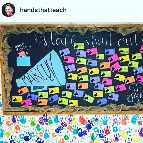 I love how the shoutout board that @handsthatteach made with my free ...