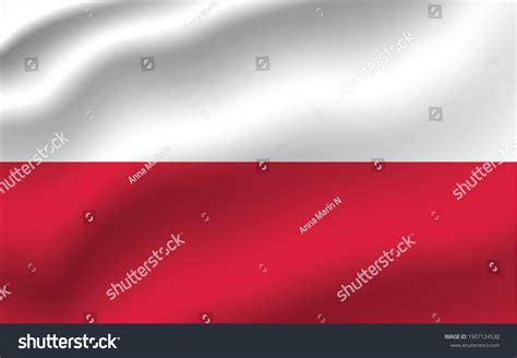 Poland Waving Flag Vector Editable Stock Vector (Royalty Free ...