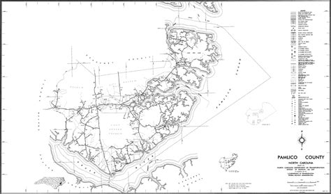 2000 Road Map of Pamlico County, North Carolina