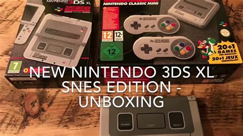 New Nintendo 3DS XL SNES Edition Unboxing UK - YouTube