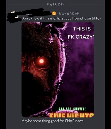 FNAF Movie Updates on Twitter: "**THIS IS NOT REAL! I REPEAT, NOT REAL!!!*** Here is yet another ...