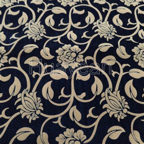 elegant flocked floral flocking fabric - huayeah fabric