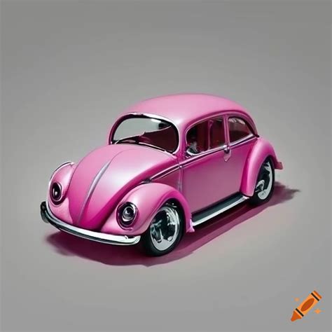 Pink vw beetle on Craiyon