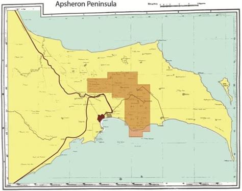 Consolidated plan for oil fields of Absheron in 1899 available for oil ...