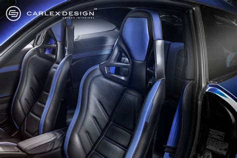 Porsche 911 Gets Electric Blue Interior by Carlex Design - autoevolution