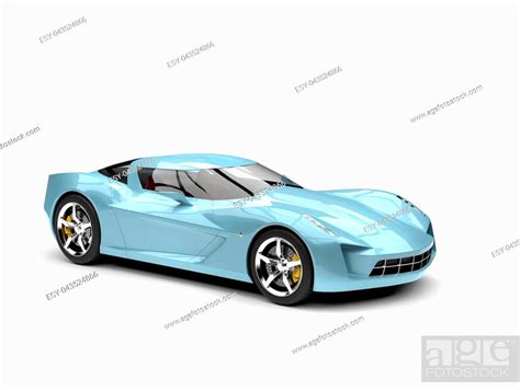 Baby blue super sports concept car, Stock Photo, Picture And Low Budget ...