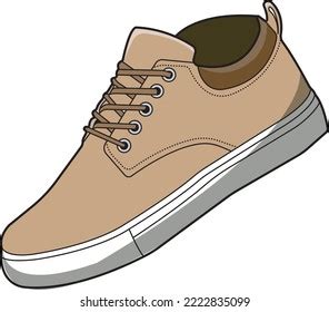 Vector Illustration Brown Shoes Stock Vector (Royalty Free) 2222835099 | Shutterstock