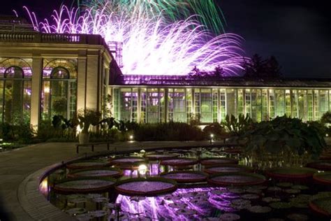 Fireworks & Fountains over pools of Victoria Water-platters at Longwood Gardens in PA | Longwood ...