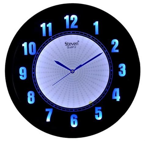 Round LED Wall Clock-12001(Blue) – Steven Quartz LLP