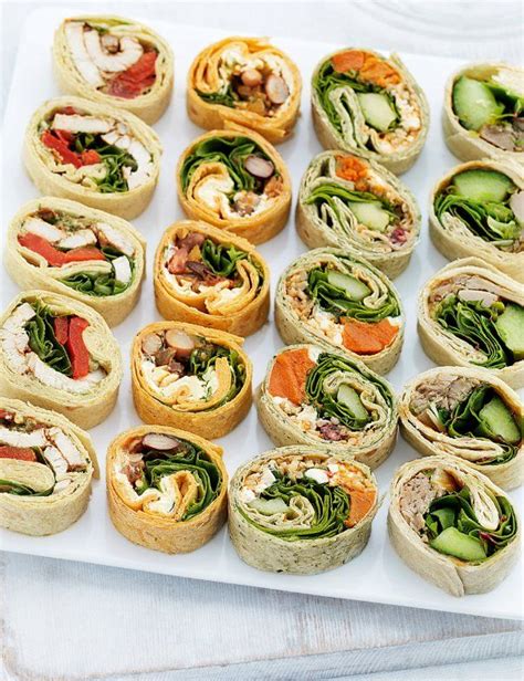 20 Party Mini Wrap Slices - Marks & Spencer | Party food appetizers, Savoury party food, Tea ...